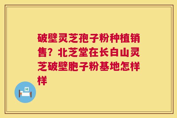 破壁灵芝孢子粉种植销售?北芝堂在长白山灵芝破壁胞子粉基地怎样样 破壁灵芝孢子粉种植销售?北芝堂在长白山灵芝破壁胞子粉基地怎样样