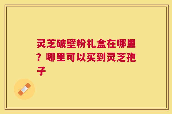 灵芝破壁粉礼盒在哪里？哪里可以买到灵芝孢子