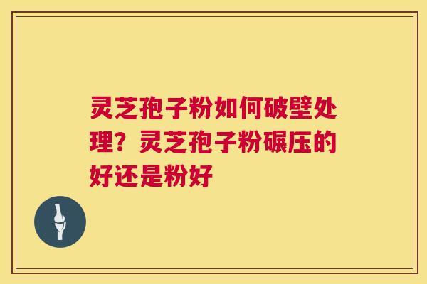 灵芝孢子粉如何破壁处理?灵芝孢子粉碾压的好还是粉好 灵芝孢子粉如何破壁处理?灵芝孢子粉碾压的好还是粉好