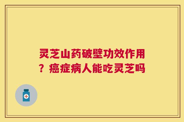 灵芝山药破壁功效作用？症人能吃灵芝吗