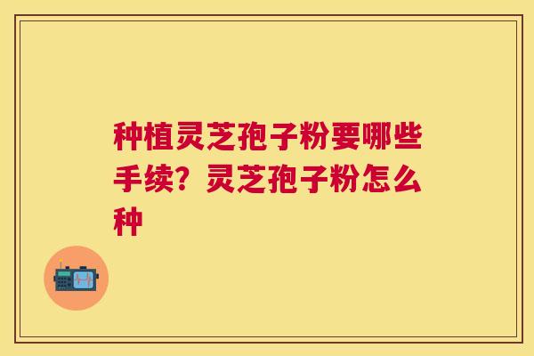 种植灵芝孢子粉要哪些手续？灵芝孢子粉怎么种