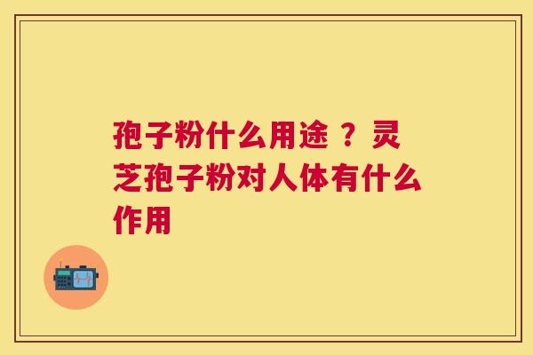 孢子粉什么用途 ?灵芝孢子粉对人体有什么作用 孢子粉什么用途 ?灵芝孢子粉对人体有什么作用