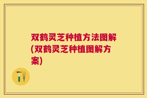 双鹤灵芝种植方法图解(双鹤灵芝种植图解方案) 双鹤灵芝种植方法图解(双鹤灵芝种植图解方案)