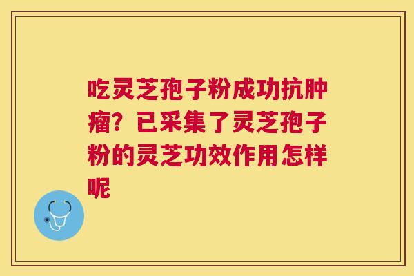 吃灵芝孢子粉成功抗?已采集了灵芝孢子粉的灵芝功效作用怎样呢 吃灵芝孢子粉成功抗?已采集了灵芝孢子粉的灵芝功效作用怎样呢