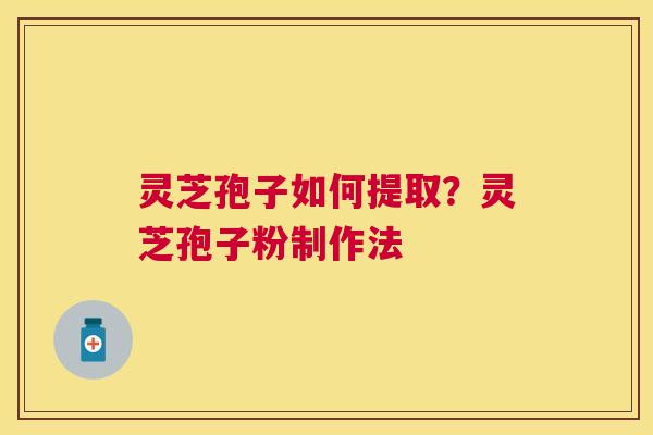 灵芝孢子如何提取?灵芝孢子粉制作法 灵芝孢子如何提取?灵芝孢子粉制作法