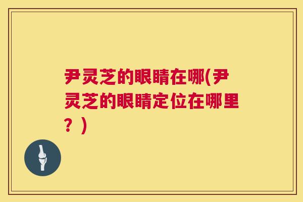 尹灵芝的眼睛在哪(尹灵芝的眼睛定位在哪里？)
