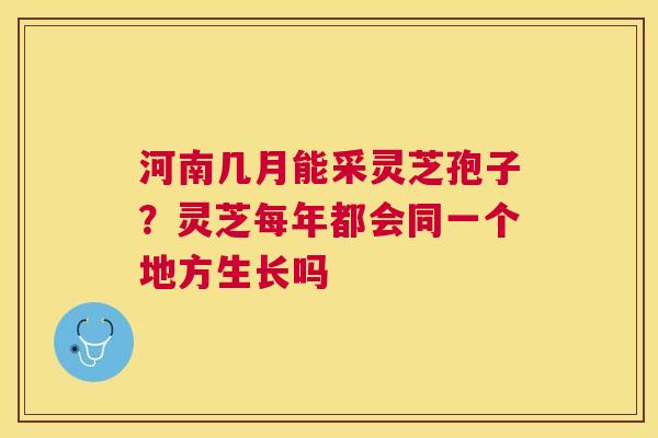 河南几月能采灵芝孢子？灵芝每年都会同一个地方生长吗
