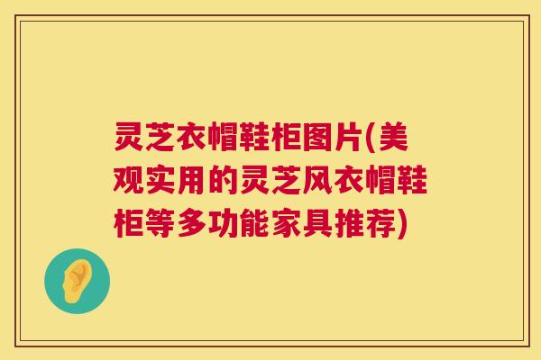 灵芝衣帽鞋柜图片(美观实用的灵芝风衣帽鞋柜等多功能家具推荐)