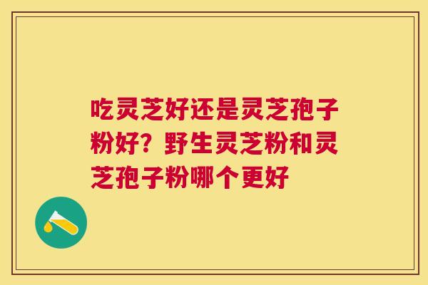 吃灵芝好还是灵芝孢子粉好?野生灵芝粉和灵芝孢子粉哪个更好 吃灵芝好还是灵芝孢子粉好?野生灵芝粉和灵芝孢子粉哪个更好