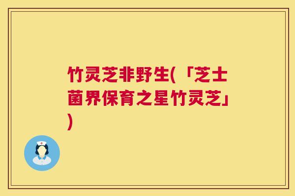 竹灵芝非野生(「芝士菌界保育之星竹灵芝」) 竹灵芝非野生(「芝士菌界保育之星竹灵芝」)