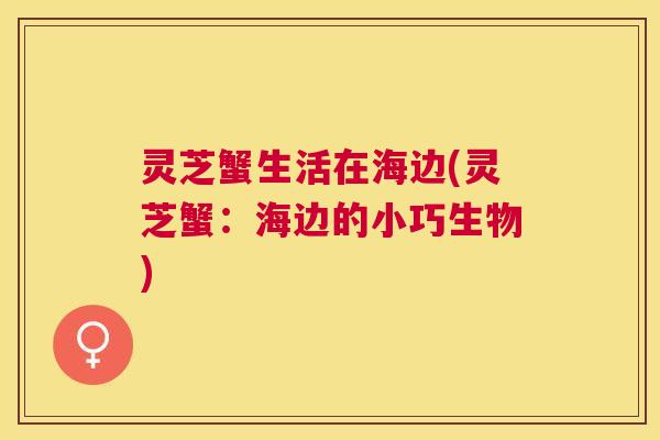 灵芝蟹生活在海边(灵芝蟹：海边的小巧生物)