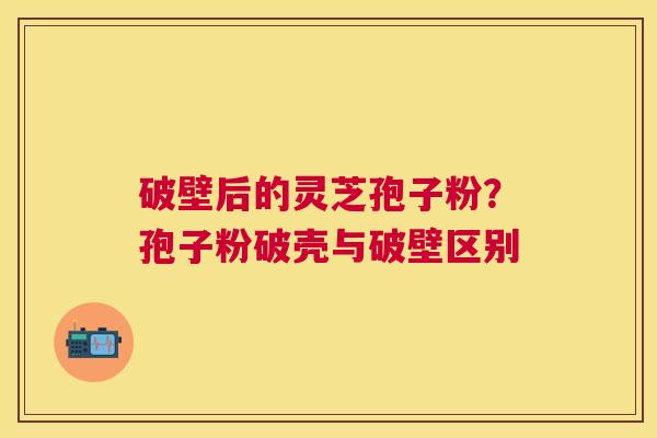 破壁后的灵芝孢子粉?孢子粉破壳与破壁区别 破壁后的灵芝孢子粉?孢子粉破壳与破壁区别