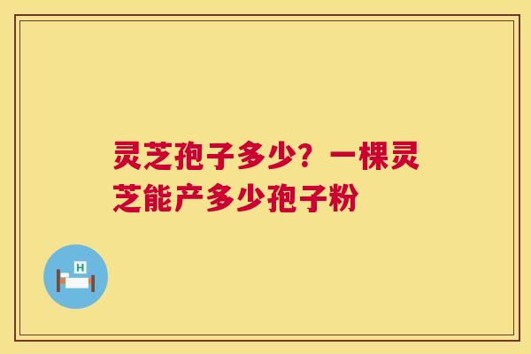 灵芝孢子多少？一棵灵芝能产多少孢子粉