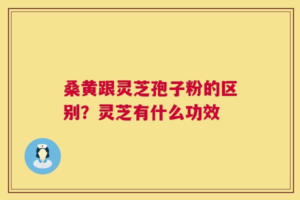 桑黄跟灵芝孢子粉的区别？灵芝有什么功效
