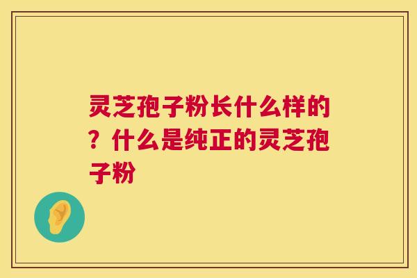 灵芝孢子粉长什么样的?什么是纯正的灵芝孢子粉 灵芝孢子粉长什么样的?什么是纯正的灵芝孢子粉