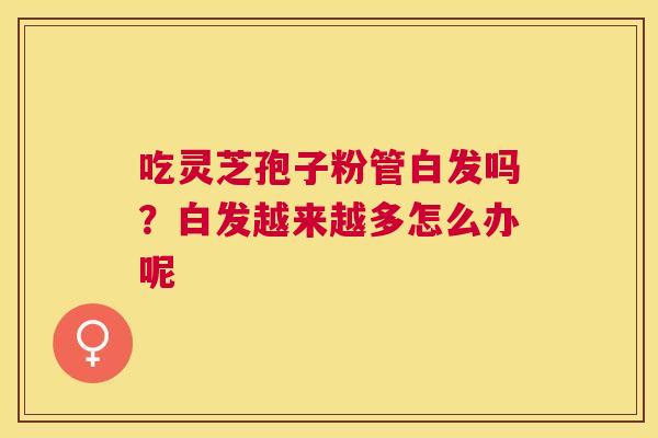 吃灵芝孢子粉管白发吗?白发越来越多怎么办呢 吃灵芝孢子粉管白发吗?白发越来越多怎么办呢