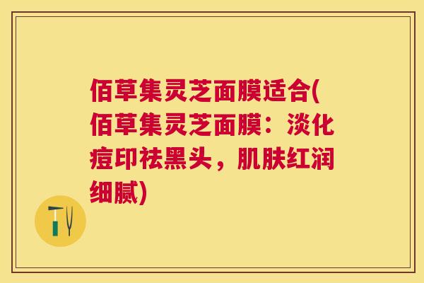 佰草集灵芝面膜适合(佰草集灵芝面膜：淡化痘印祛黑头，红润细腻)