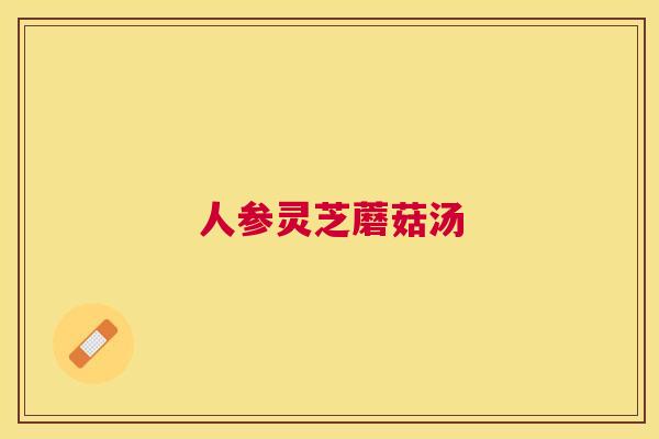 人参灵芝蘑菇汤 人参灵芝蘑菇汤