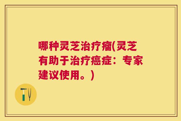 哪种灵芝瘤(灵芝有助于症:专家建议使用。) 哪种灵芝瘤(灵芝有助于症:专家建议使用。)