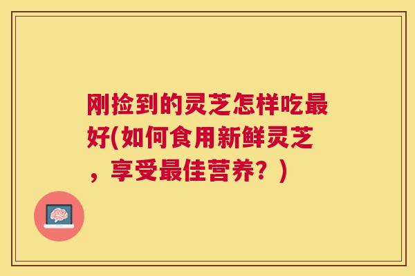 刚捡到的灵芝怎样吃好(如何食用新鲜灵芝，享受佳营养？)