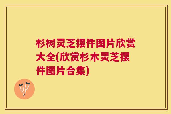 杉树灵芝摆件图片欣赏大全(欣赏杉木灵芝摆件图片合集)