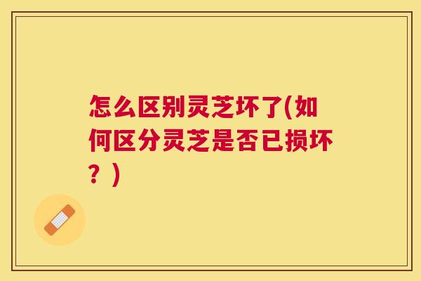 怎么区别灵芝坏了(如何区分灵芝是否已损坏?) 怎么区别灵芝坏了(如何区分灵芝是否已损坏?)