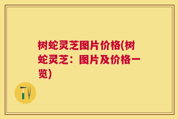 树蛇灵芝图片价格(树蛇灵芝:图片及价格一览) 树蛇灵芝图片价格(树蛇灵芝:图片及价格一览)
