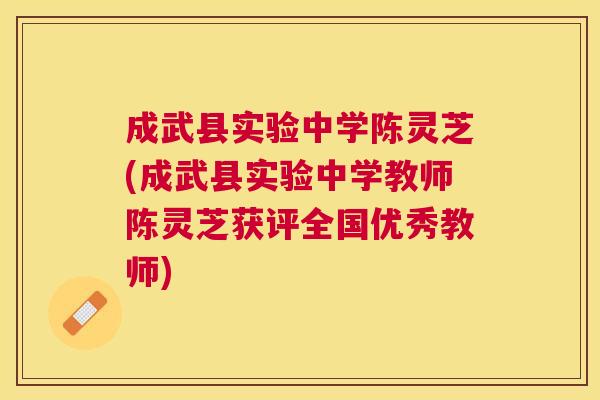 成武县实验中学陈灵芝(成武县实验中学教师陈灵芝获评全国优秀教师)