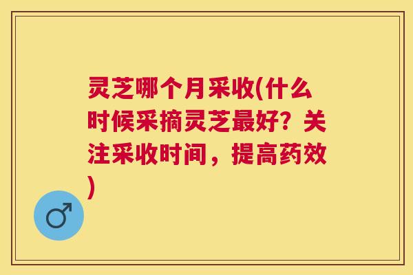 灵芝哪个月采收(什么时候采摘灵芝好?关注采收时间,提高) 灵芝哪个月采收(什么时候采摘灵芝好?关注采收时间,提高)