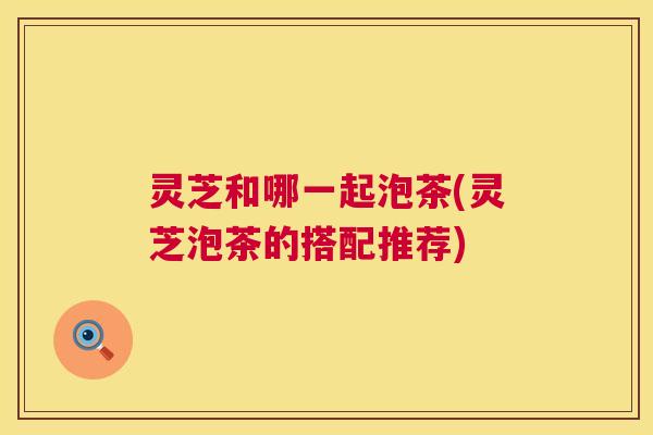 灵芝和哪一起泡茶(灵芝泡茶的搭配推荐)
