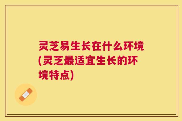 灵芝易生长在什么环境(灵芝适宜生长的环境特点) 灵芝易生长在什么环境(灵芝适宜生长的环境特点)