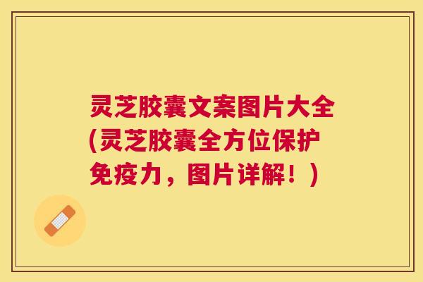 灵芝胶囊文案图片大全(灵芝胶囊全方位保护免疫力,图片详解!) 灵芝胶囊文案图片大全(灵芝胶囊全方位保护免疫力,图片详解!)