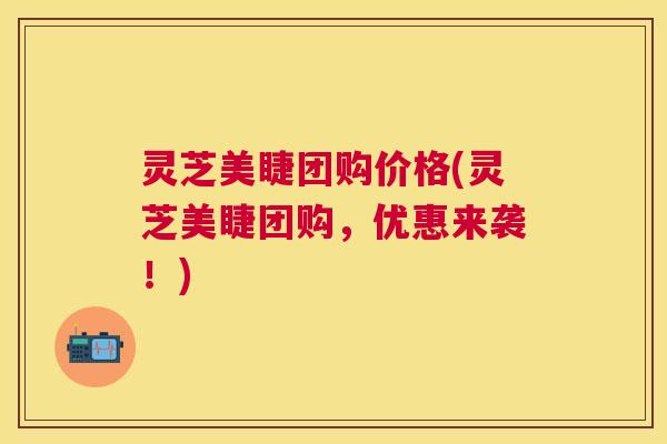 灵芝美睫团购价格(灵芝美睫团购，优惠来袭！)