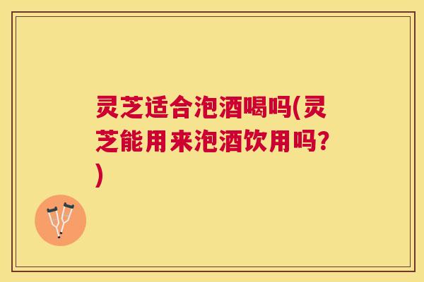 灵芝适合泡酒喝吗(灵芝能用来泡酒饮用吗?) 灵芝适合泡酒喝吗(灵芝能用来泡酒饮用吗?)