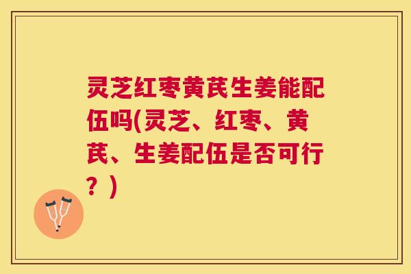 灵芝红枣黄芪生姜能配伍吗(灵芝、红枣、黄芪、生姜配伍是否可行？)