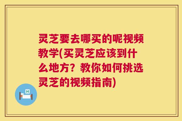 灵芝要去哪买的呢视频教学(买灵芝应该到什么地方？教你如何挑选灵芝的视频指南)