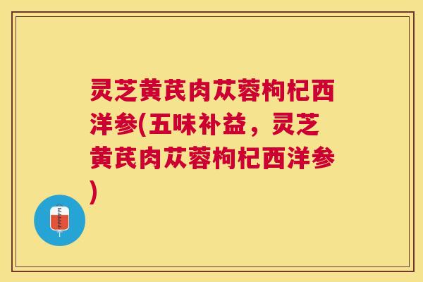 灵芝黄芪肉苁蓉枸杞西洋参(五味补益,灵芝黄芪肉苁蓉枸杞西洋参) 灵芝黄芪肉苁蓉枸杞西洋参(五味补益,灵芝黄芪肉苁蓉枸杞西洋参)
