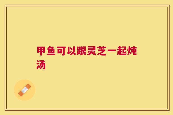 甲鱼可以跟灵芝一起炖汤 甲鱼可以跟灵芝一起炖汤
