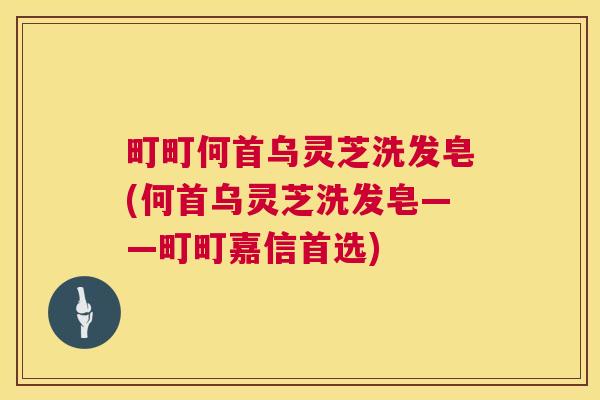 町町何首乌灵芝洗发皂(何首乌灵芝洗发皂——町町嘉信首选)