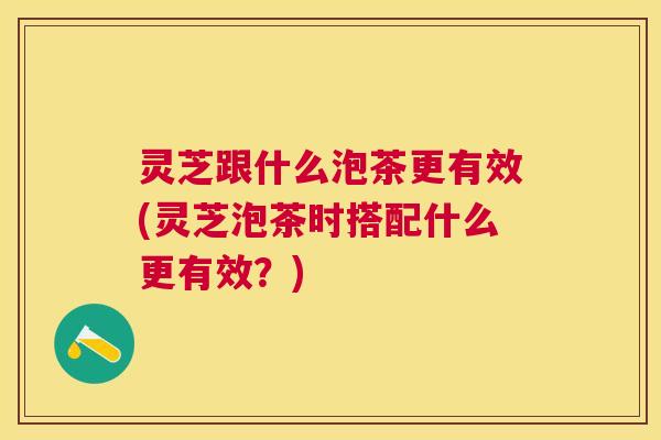 灵芝跟什么泡茶更有效(灵芝泡茶时搭配什么更有效？)