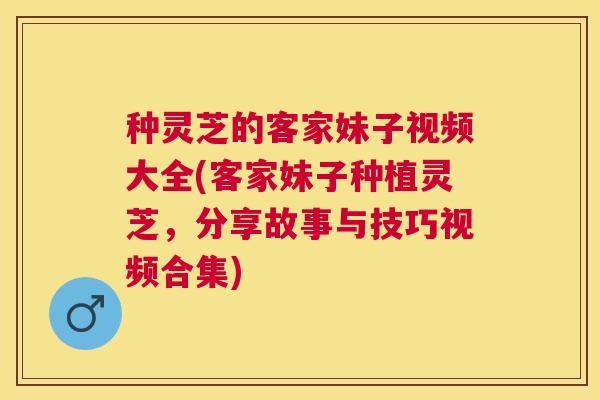 种灵芝的客家妹子视频大全(客家妹子种植灵芝,分享故事与技巧视频合集) 种灵芝的客家妹子视频大全(客家妹子种植灵芝,分享故事与技巧视频合集)