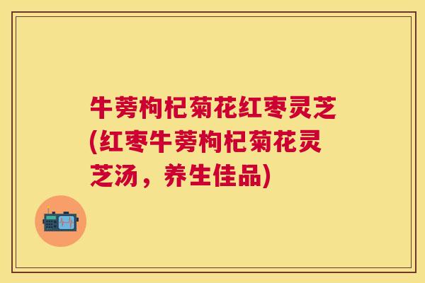 牛蒡枸杞菊花红枣灵芝(红枣牛蒡枸杞菊花灵芝汤,养生佳品) 牛蒡枸杞菊花红枣灵芝(红枣牛蒡枸杞菊花灵芝汤,养生佳品)
