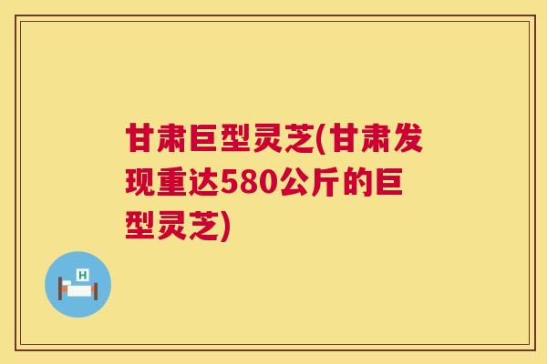 甘肃巨型灵芝(甘肃发现重达580公斤的巨型灵芝) 甘肃巨型灵芝(甘肃发现重达580公斤的巨型灵芝)