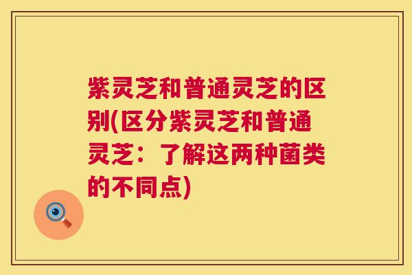 紫灵芝和普通灵芝的区别(区分紫灵芝和普通灵芝:了解这两种菌类的不同点) 紫灵芝和普通灵芝的区别(区分紫灵芝和普通灵芝:了解这两种菌类的不同点)