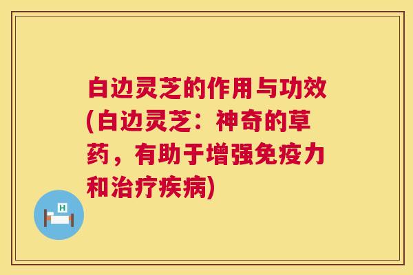白边灵芝的作用与功效(白边灵芝:神奇的草药,有助于增强免疫力和) 白边灵芝的作用与功效(白边灵芝:神奇的草药,有助于增强免疫力和)