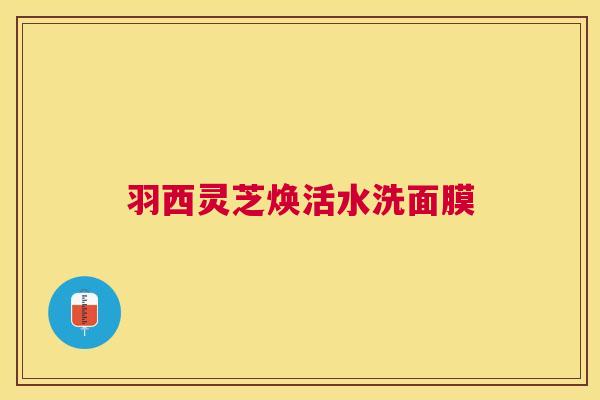 羽西灵芝焕活水洗面膜 羽西灵芝焕活水洗面膜