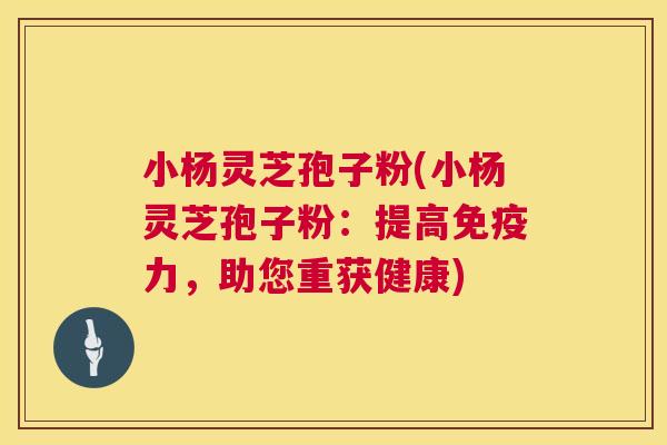 小杨灵芝孢子粉(小杨灵芝孢子粉:提高免疫力,助您重获健康) 小杨灵芝孢子粉(小杨灵芝孢子粉:提高免疫力,助您重获健康)
