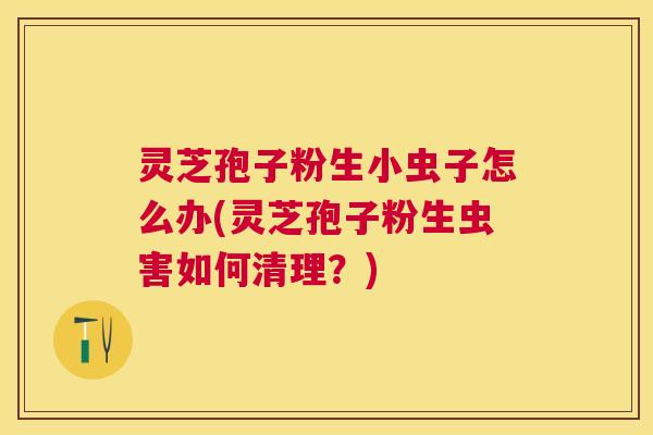 灵芝孢子粉生小虫子怎么办(灵芝孢子粉生虫害如何清理?) 灵芝孢子粉生小虫子怎么办(灵芝孢子粉生虫害如何清理?)