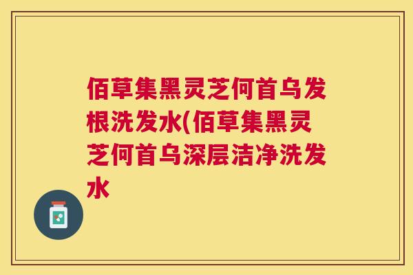 佰草集黑灵芝何首乌发根洗发水(佰草集黑灵芝何首乌深层洁净洗发水 佰草集黑灵芝何首乌发根洗发水(佰草集黑灵芝何首乌深层洁净洗发水