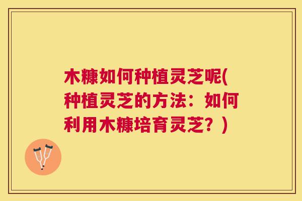 木糠如何种植灵芝呢(种植灵芝的方法：如何利用木糠培育灵芝？)